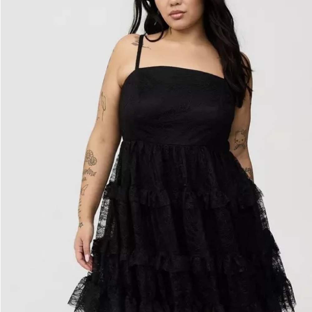 Torrid Black Lace Party Dress
